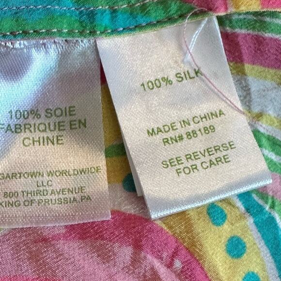 Lilly Pulitzer Flamingo Print Silk Camisole Size Small - Picture 6 of 6